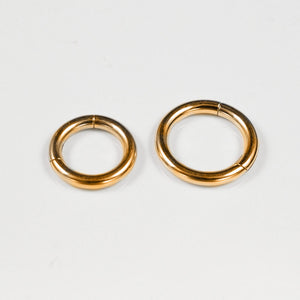 hinged stacking rings in gold pvd