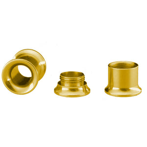 Gold Flesh Tunnels Internally Threaded