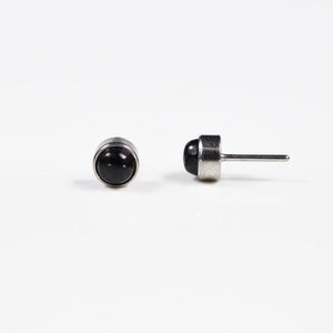 Titanium Threadless End Black Onyx