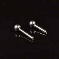 1.2mm Threadless Piercing Bar in Titanium 6mm 8mm