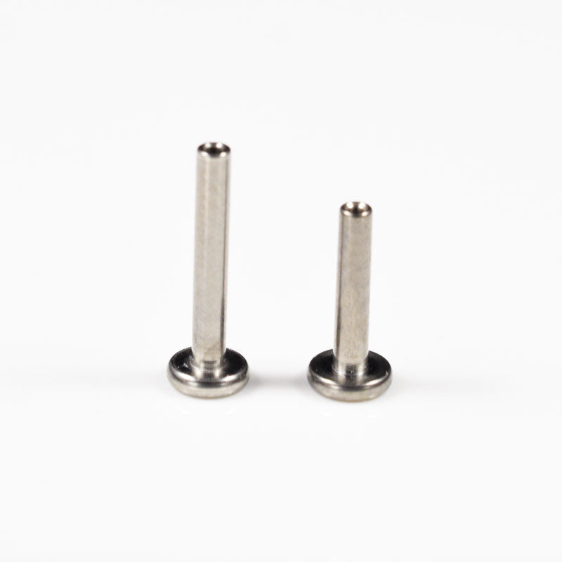 Threadless Piercing Labret in 1.2mm Titanium