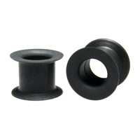 black silicone ear tunnels