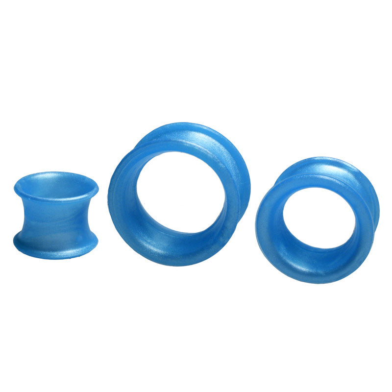 Metallic Blue Silicone Earskins