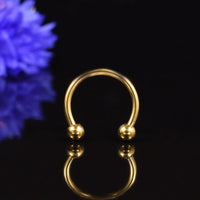 1.2mm Circular Barbell Gold PVD 