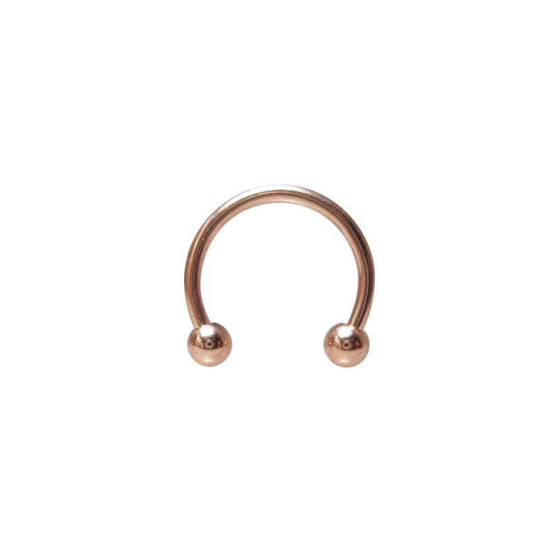 Circular Barbell Rose Gold PVD 1.2mm
