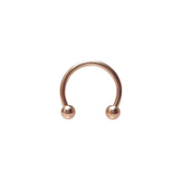 Circular Barbell Rose Gold PVD 1.2mm