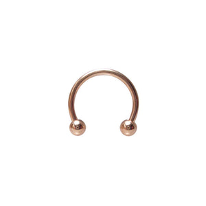 Circular Barbell Rose Gold PVD 1.2mm
