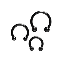 Horseshoe Barbell in Black 1.6mm