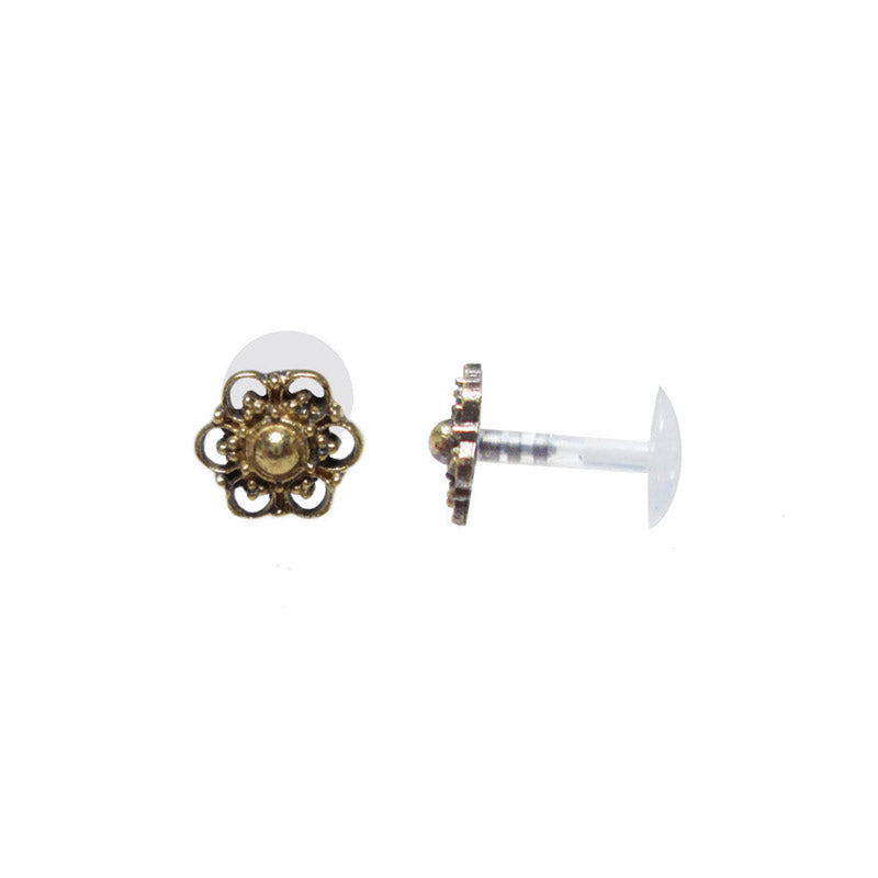 Tribal BioFlex Labret in Brass