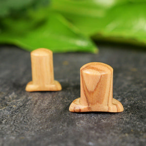 Olive Wood Labret for Stretched Labret, 2mm 4mm 6mm 8mm