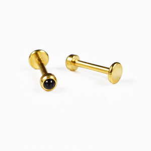 Threadless Piercing Labret in 1.2mm Titanium – Arka