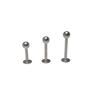 Micro Labret, Flat Backs in Surgical Steel
