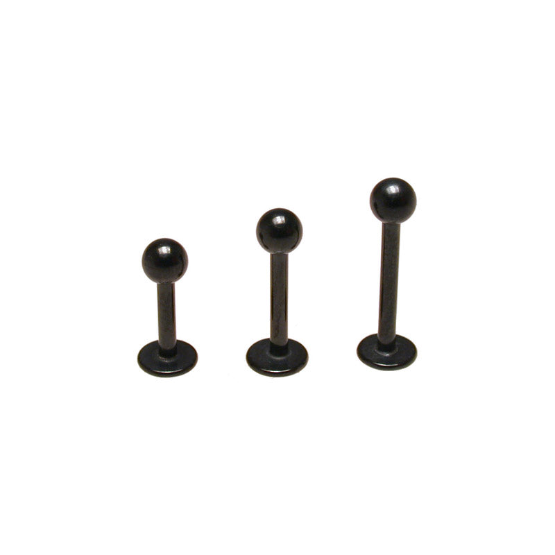 black micro labrets