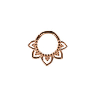 Hinged Segment Ring 'Tribal Petals' in Rose Gold