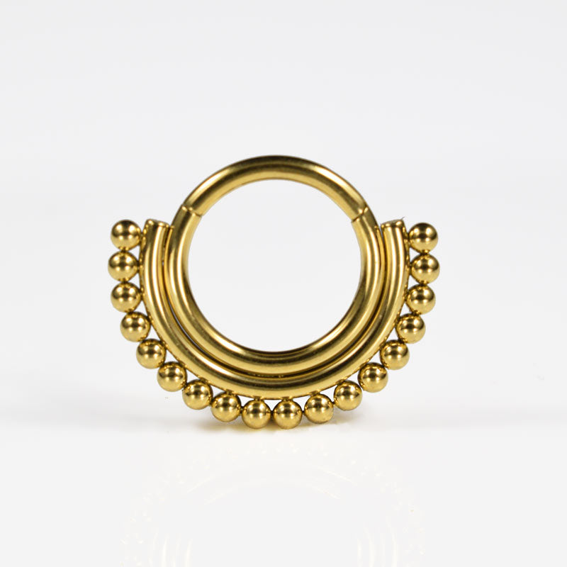 clicker ring for rook piercing or daith piercing