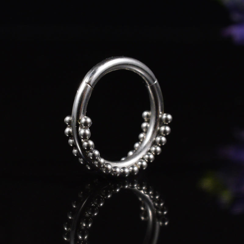 Double Sided Hinged Segment Ring with Dots