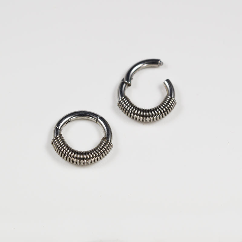 Bali coil hinged segment ring 1.2mm x 6mm