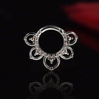 multipurpose tribal style clicker ring for ear piercings