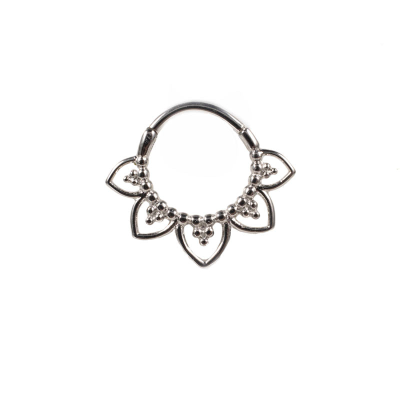 Hinged Segment Ring Tribal Petals