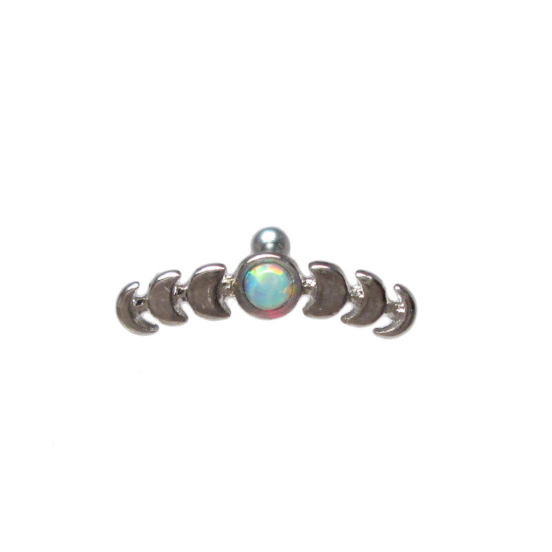 Silver tragus bar hot sale